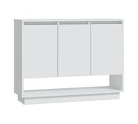 Vidaxl aparador de madera contrachapada blanco 97x31x75 cm