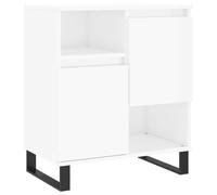 vidaXL Aparador de Madera contrachapada Blanco Brillante 60x35x70 cm