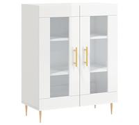 vidaXL Aparador de Madera contrachapada Blanco Brillante 69,5x34x90 cm