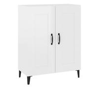 Vidaxl aparador de madera contrachapada blanco brillante 69,5x34x90 cm