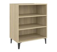 vidaXL Aparador Entrada Acento Pasillo Vestíbulo Recibidor Auxiliar Decoración Casa Escritorio Mueble Contrachapada Color Roble Sonoma 57x35x70cm