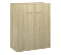 vidaXL Aparador Muebles de Cajones Almacenaje Buffet para Salón Comedor Dormitorio Casa Hogar Oficina de Madera Contrachapada Roble Sonoma 60x30x75 cm