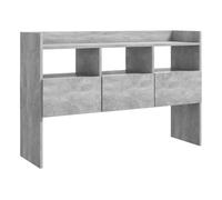 vidaXL Aparador Entrada Acento Pasillo Vestíbulo Recibidor Auxiliar Decoración Hogar Casa Escritorio Mueble de Contrachapada Gris Hormigón 105x30x70cm