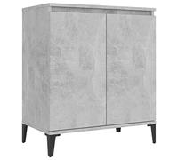 vidaXL Aparador Entrada Acento Pasillo Vestíbulo Recibidor Auxiliar Decoración Hogar Casa Escritorio Mueble de Contrachapada Gris Hormigón 60x35x70 cm