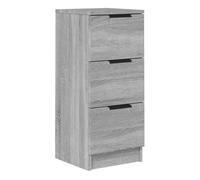 vidaXL Aparador de Armario Auxiliar Mueble Consola Almacenamiento Teléfono Salón Sala de Estar en Casa Habitación Madera Contrachapada Gris Sonoma