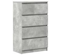 vidaXL Aparador de madera contrachapada Gris hormigón 60x35x98,5 cm
