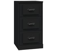 vidaXL Aparador de Madera contrachapada Negro 36x35,5x67,5 cm