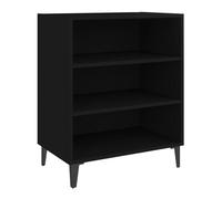 Vidaxl aparador de madera contrachapada negro 57x35x70 cm