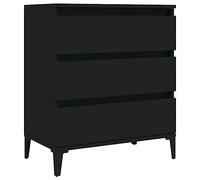 vidaXL Aparador de Madera contrachapada Negro 60x35x70 cm
