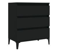 vidaXL Aparador de Madera contrachapada Negro 60x35x70 cm