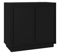 vidaXL Aparador de Madera contrachapada Negro 80x34x75 cm