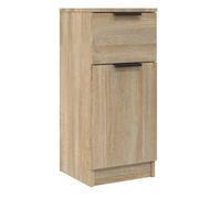 vidaXL Aparador de Mueble Armario Espacio Almacenamiento Auxiliar Consola Teléfono Cajones Salón en Casa Madera Contrachapada Color Roble