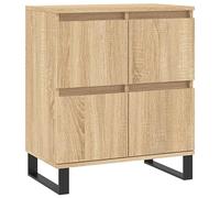 vidaXL Aparador de Madera contrachapada Roble Sonoma 60x35x70 cm, Armario de almacenaje, Mueble aparador, Mueble de almacenaje de Cocina, bufé