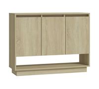 Vidaxl aparador de madera contrachapada roble sonoma 97x31x75 cm