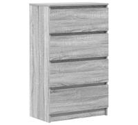 vidaXL Aparador de Madera contrachapada Sonoma Gris 60x35x98,5 cm