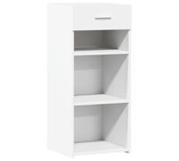 vidaXL Aparador de Madera de ingeniería Blanco 40x42,5x93 cm, Armario, Armario de Almacenamiento, Armario Auxiliar, Armario aparador, Armario Alto