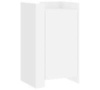 vidaXL Aparador de Madera de ingeniería Blanco 45x35x75 cm, Armario, Armario de Almacenamiento, Armario Auxiliar, Armario aparador, Armario Alto