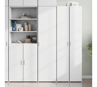 vidaXL Aparador de Madera de ingeniería Blanco 45x42,5x185 cm, aparador, Armario de Almacenamiento, Mueble Auxiliar, Armario, Armario Auxiliar