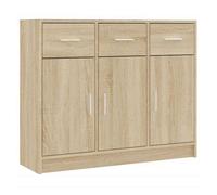 vidaXL Aparador de Madera de ingeniería Color Roble Sonoma 91x28x75 cm