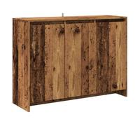 vidaXL Aparador de Madera de ingeniería Envejecida 102x33x75 cm, Armario de almacenaje, Mueble aparador, Armario, Armario bufé, aparador con cajones