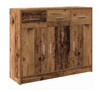 vidaXL Aparador de madera de ingeniería envejecida 91x28x75 cm