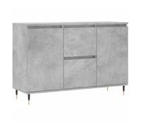 Vidaxl aparador de madera de ingeniería gris hormigón 101,5x35x70 cm