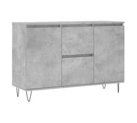 vidaXL Aparador de Madera de ingeniería Gris hormigón 101,5x35x70 cm, Armario de almacenaje, Mueble aparador, Mueble de almacenaje de Cocina, bufé