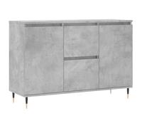 vidaXL Aparador de Madera de ingeniería Gris hormigón 101,5x35x70 cm, Armario de almacenaje, Mueble aparador, Mueble de almacenaje de Cocina, bufé