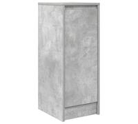 vidaXL Aparador de Madera de ingeniería Gris hormigón 29,5x34x76 cm, Armario de almacenaje, Mueble aparador, Mueble de Pasillo, Buffet
