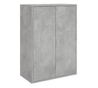 vidaXL Aparador, Alacena Alta con Almacenamiento, Armario Auxiliar de Buffet, Mueble para Salón Cocina Pasillo, Madera de Ingeniería Gris Hormigón