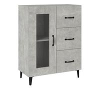 Vidaxl aparador de madera de ingeniería gris hormigón 69,5x34x90 cm
