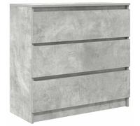 vidaXL Aparador de Madera de ingeniería Gris hormigón 80x35x76 cm, Armario de almacenaje, Mueble aparador, Mueble de Pasillo, Buffet