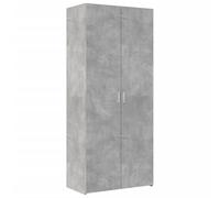 vidaXL Aparador de Madera de ingeniería Gris hormigón 80x42,5x185 cm, aparador, Armario de Almacenamiento, Mueble Auxiliar, Armario, Armario Auxiliar