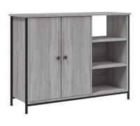 vidaXL Aparador de Madera de ingeniería Gris Sonoma 100x33x75 cm