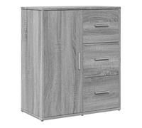 vidaXL Aparador, Alacena Alta con Almacenamiento, Armario Auxiliar de Buffet, Mueble para Salón Cocina Pasillo, Madera de Ingeniería Gris Sonoma