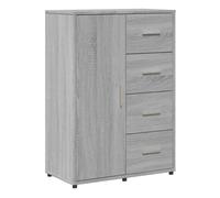 Vidaxl aparador de madera de ingeniería gris sonoma 60x31x84 cm