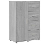 vidaXL Aparador de Madera de ingeniería Gris Sonoma 60x31x84 cm, Armario de Almacenamiento, gabinete aparador, Mueble para Pasillo, Buffet