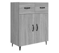 Vidaxl aparador de madera de ingeniería gris sonoma 69,5x34x90 cm