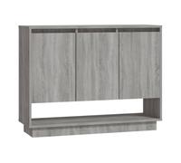 Vidaxl aparador de madera de ingeniería gris sonoma 97x31x75 cm