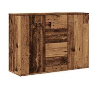 vidaXL Aparador de Madera de ingeniería Madera Envejecida 88x30x64 cm, Armario de almacenaje, Mueble aparador, Mueble de almacenaje de Cocina, bufé