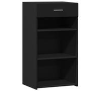 vidaXL Aparador de Madera de ingeniería Negro 50x42,5x93 cm, Armario, Armario de Almacenamiento, Armario Auxiliar, Armario aparador, Armario Alto