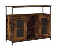 vidaXL Aparador de Madera de ingeniería Roble Ahumado 100x35x80 cm