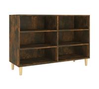 Vidaxl aparador de madera de ingeniería roble ahumado 103,5x35x70 cm