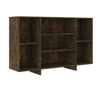 Vidaxl aparador de madera de ingeniería roble ahumado 120x30x75 cm