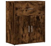 Vidaxl aparador de madera de ingeniería roble ahumado 60x31x70 cm