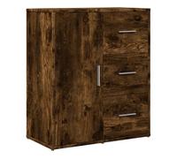 vidaXL Aparador, Alacena Alta con Almacenamiento, Armario Auxiliar de Buffet, Mueble para Salón Cocina Pasillo, Madera de Ingeniería Roble Ahumado