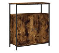Vidaxl aparador de madera de ingeniería roble ahumado 70x30x80 cm