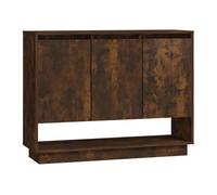 Vidaxl aparador de madera de ingeniería roble ahumado 97x31x75 cm