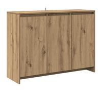 vidaXL Aparador de Madera de ingeniería Roble Artisan 102x33x75 cm, Armario de almacenaje, Mueble aparador, Armario, Armario bufé