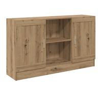 vidaXL Aparador de Madera de ingeniería Roble Artisan 120x30,5x70 cm, Armario, Armario de almacenaje, aparador Alto, Armario aparador, Armario Alto